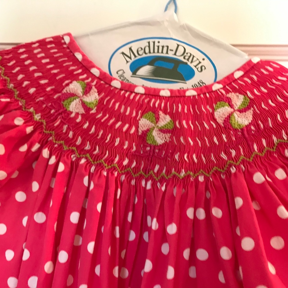 Girls 5T smocked dress with candies. Adorable!